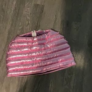 Pink metallic skirt
